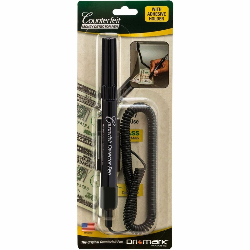 Dri Mark Smart-money Counterfeit Bill Detector Pen with Coil and Clip – DRI351BCL