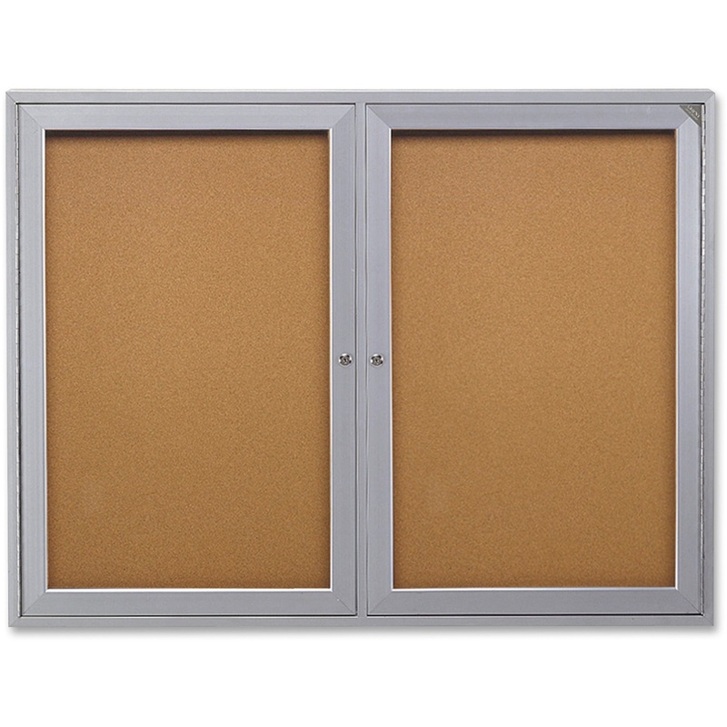 Ghent 2-Door Enclosed Indoor Bulletin Board – GHEPA23648K