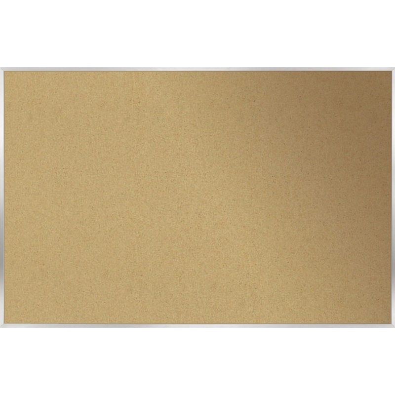 Ghent Natural Cork Bulletin Board with Aluminum Frame – GHE13231