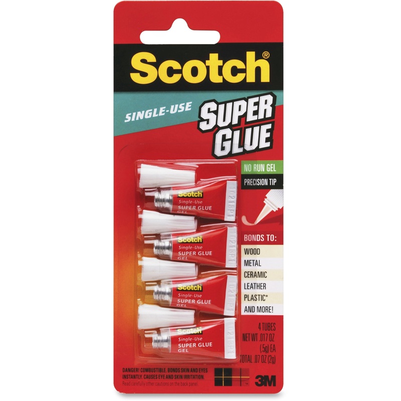 Scotch Super Glue Gel – 0.05 grams Single-Use Tubes – MMMAD119