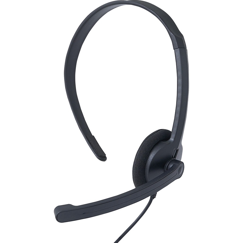 Verbatim Mono Headset with Microphone and In-Line Remote – VER70722