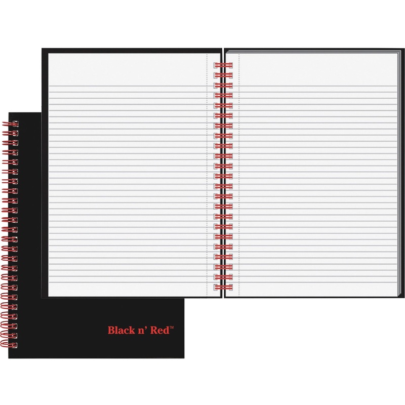 Black n’ Red Wirebound Ruled Notebook – A5 – JDKL67000