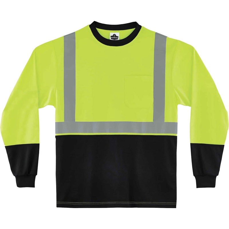 GloWear 8281BK Type R Class 2 Front Long Sleeve T-Shirt – EGO22705