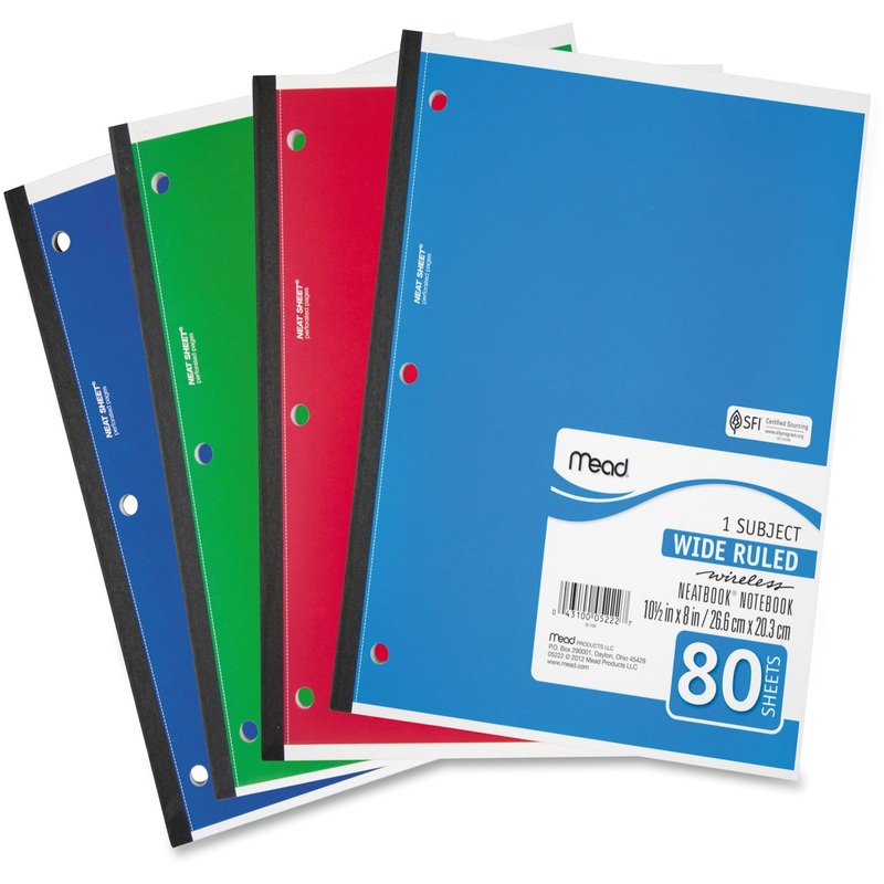 Mead 05222 1-Subject Wireless Notebook – MEA05222