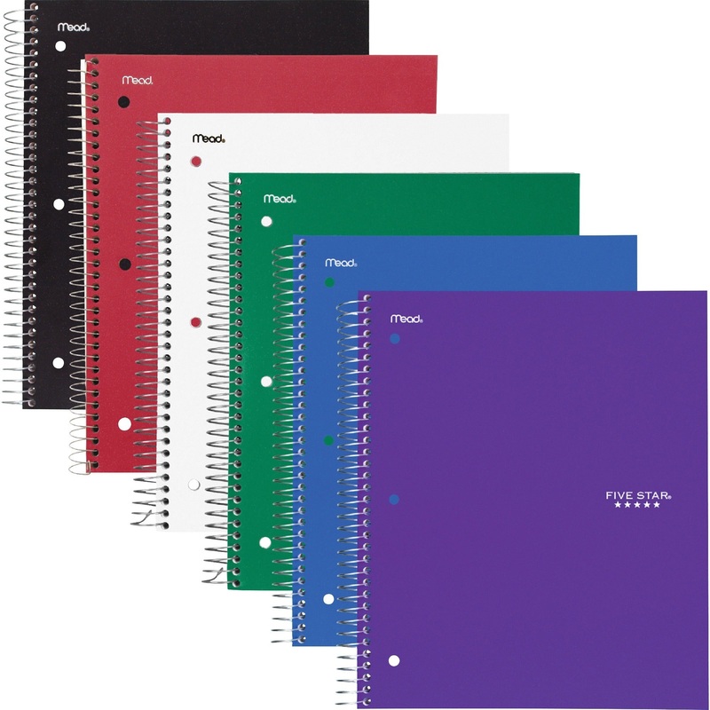 Mead Five Star Subject Spiral Notebook – MEA73930