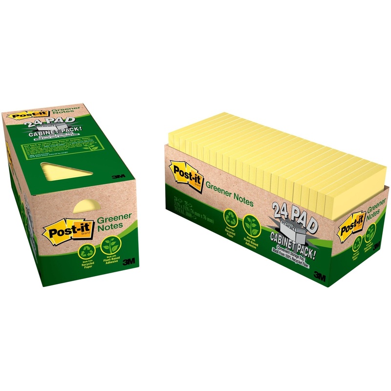 Post-it Greener Notes Cabinet Pack – MMM654R24CPCY