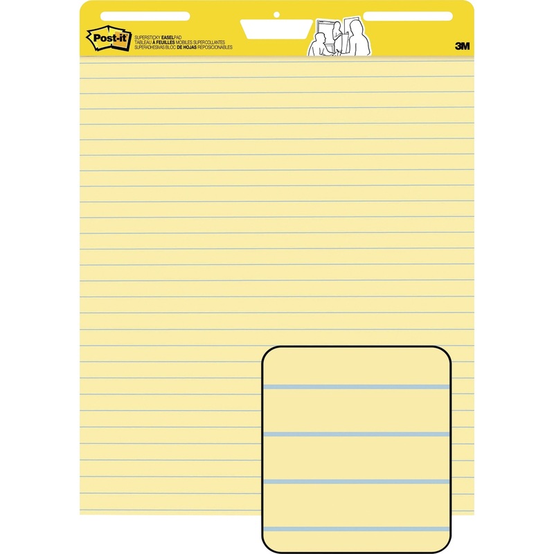 Post-it Self-Stick Easel Pads with Faint Rule – MMM561