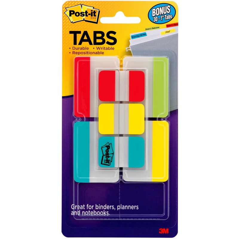 Post-it Tabs Value Pack – Primary Colors – MMM686VAD2