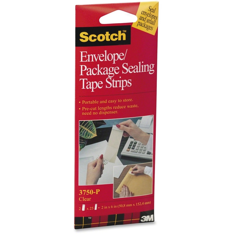 Scotch Envelope/Package Sealing Tape Strips – MMM3750P2CR