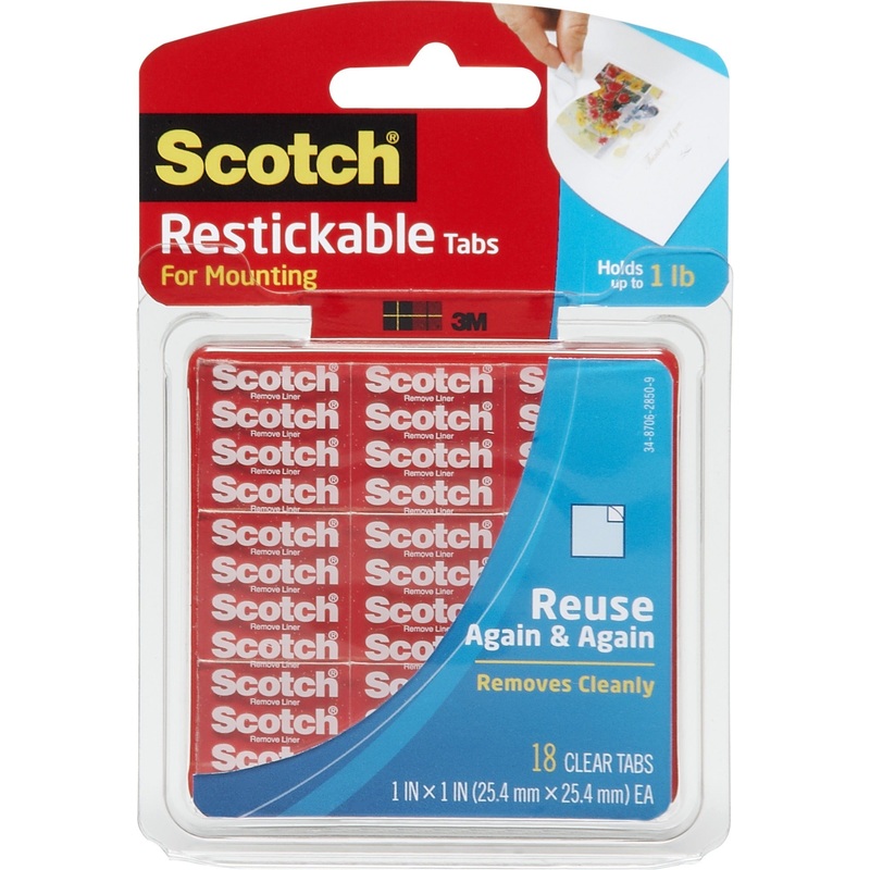Scotch Restickable Mounting Tabs – MMMR100
