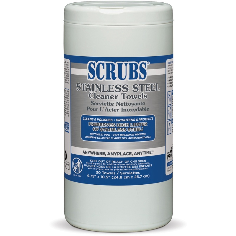 SCRUBS Stainless Steel Cleaner Wipes – ITW91930