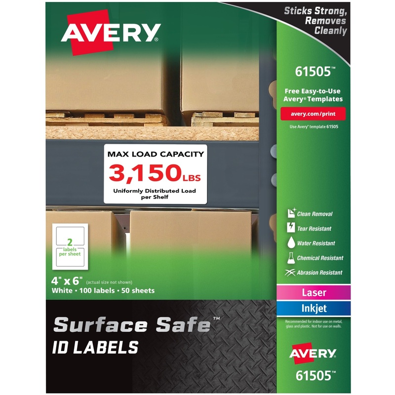 Avery Surface Safe ID Labels – AVE61505