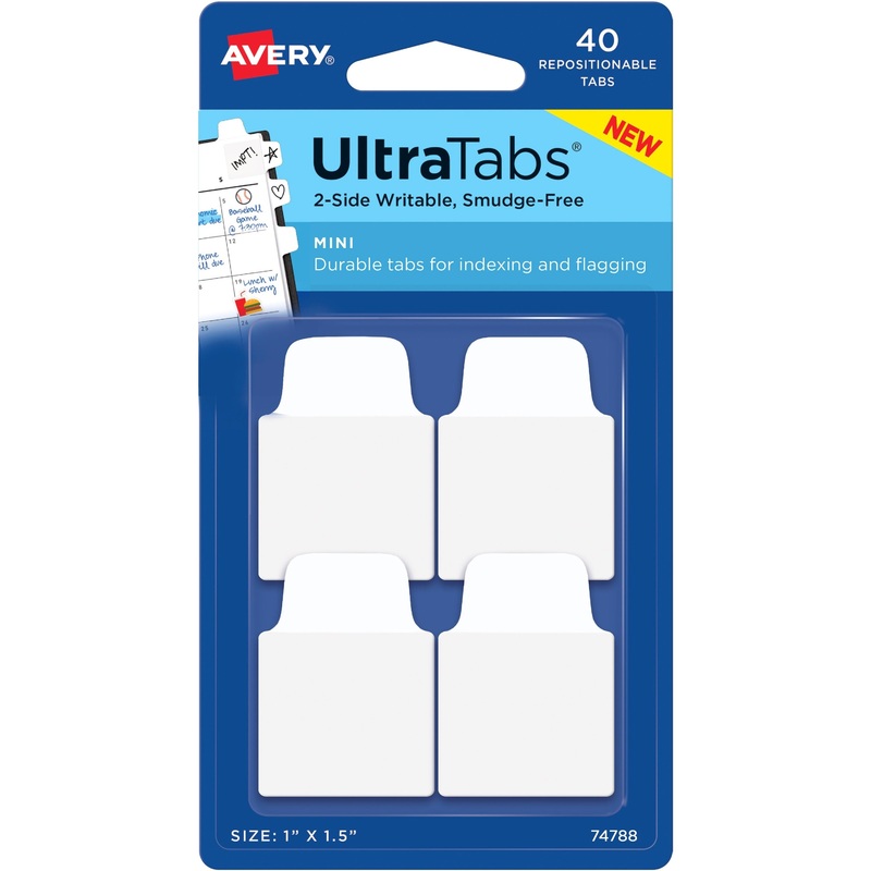 Avery Ultra Tabs Repositionable Mini Tabs – AVE74788