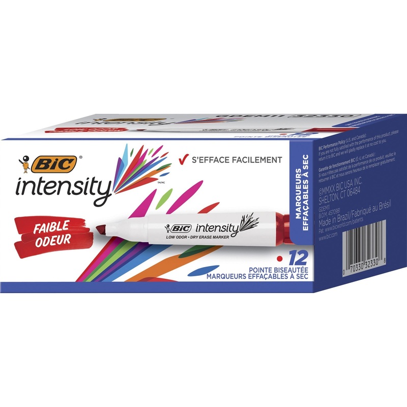 BIC Intensity Low Odor Dry Erase Markers – BICGDEM11RD