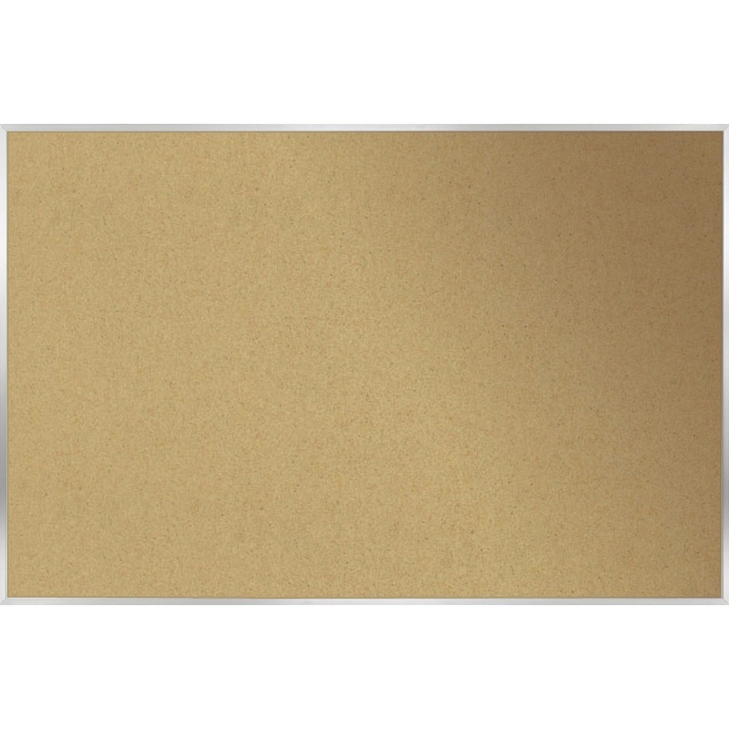 Ghent Natural Cork Bulletin Board with Aluminum Frame – GHE13181