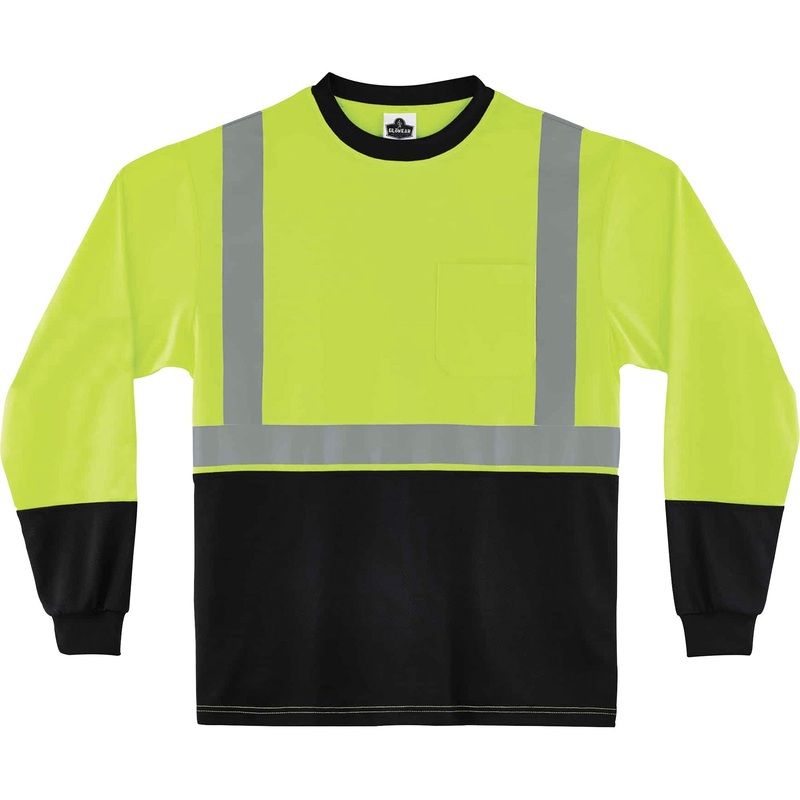 GloWear 8281BK Type R Class 2 Front Long Sleeve T-Shirt – EGO22709