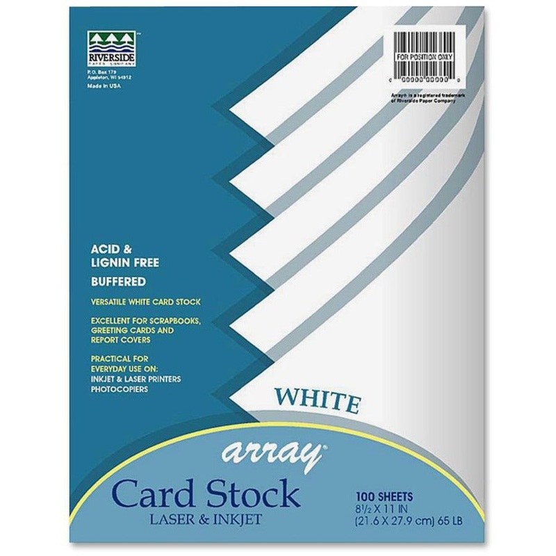 Pacon Cardstock Sheets – White – PAC101188