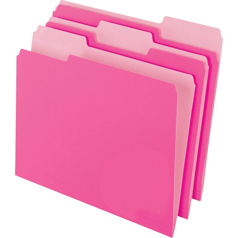 Pendaflex 1/3 Tab Cut Letter Recycled Top Tab File Folder – PFX15213PIN