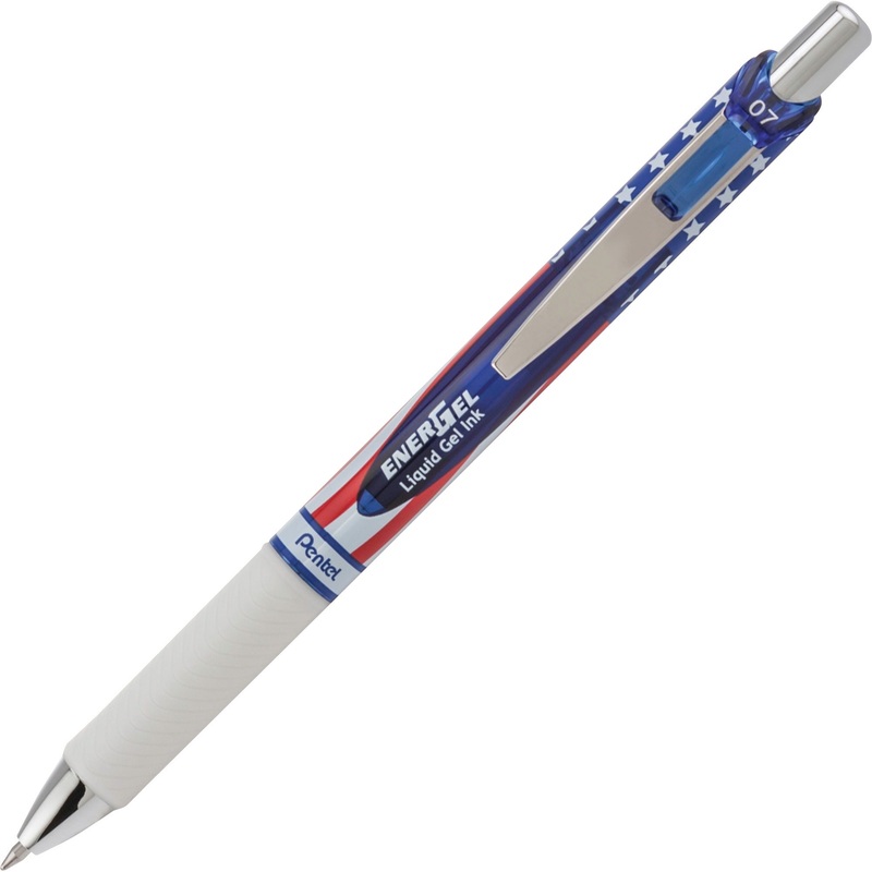 Pentel EnerGel Stars & Stripes Liquid Gel Pens – PENBL77USABP5A