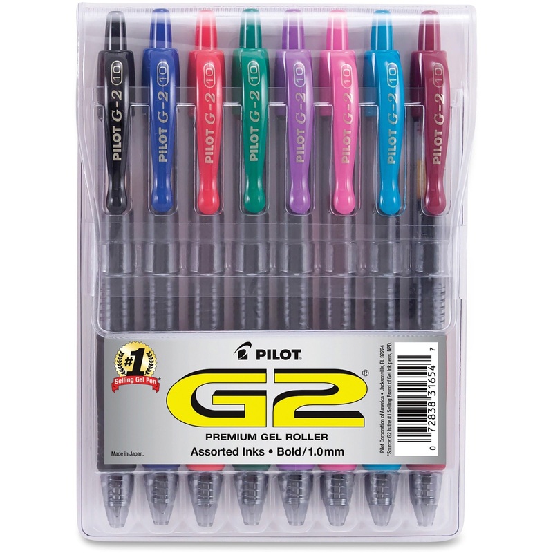 Pilot G2 8-pack Bold Gel Roller Pens – PIL31654