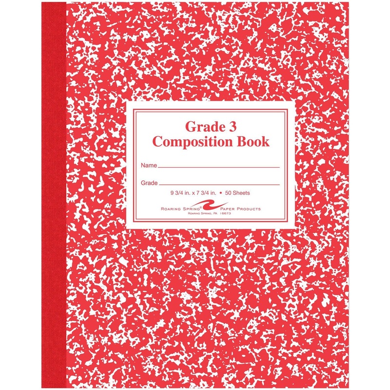 Roaring Spring Grade School Ruled Marble Flexible Cover Composition Book – ROA77922