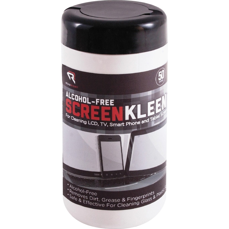 Advantus Read/Right Alcohol-free ScreenKleen Tub Wipes – REARR1491