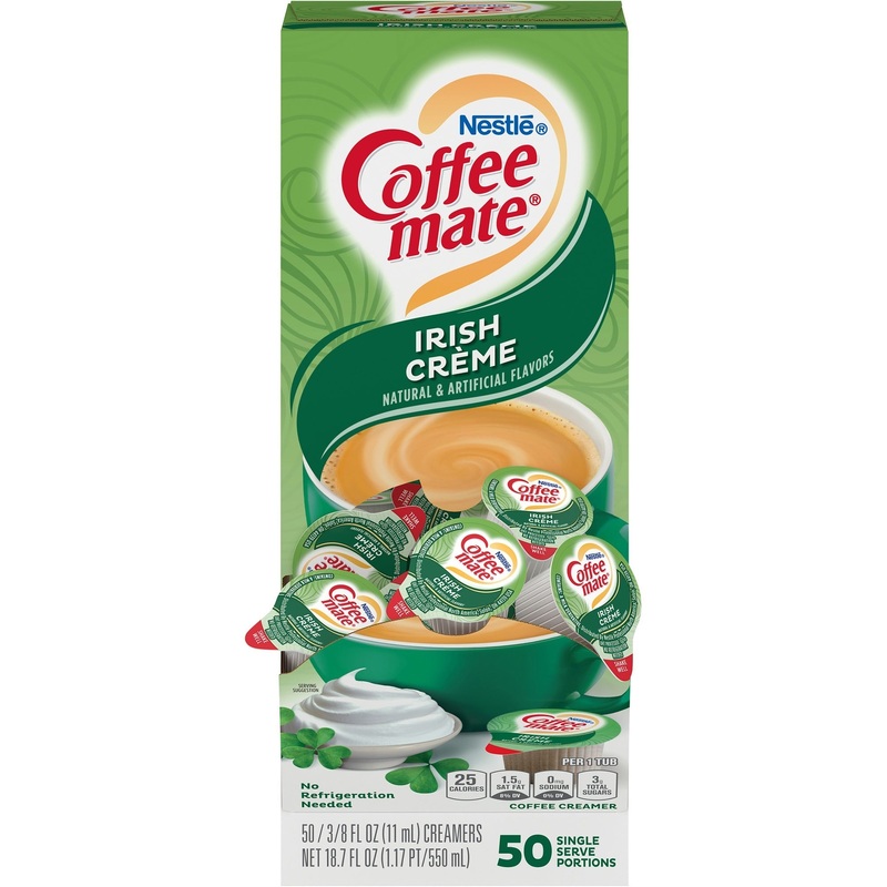 Coffee mate Irish Creme Gluten-Free Liquid Creamer – Single-Serve Tubs – NES35112
