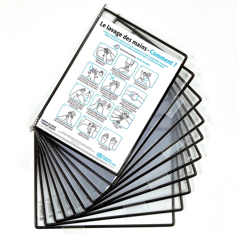 Djois by Tarifold Antimicrobial Pivoting Pockets – TFIPA070