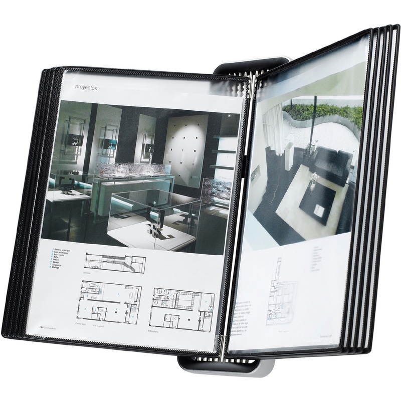 Djois by Tarifold VEO Wall Display Unit, 10 Black Pockets – TFIV714527