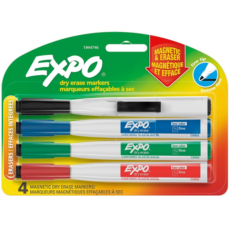 Expo Eraser Cap Fine Magnetic Dry Erase Markers – SAN1944746