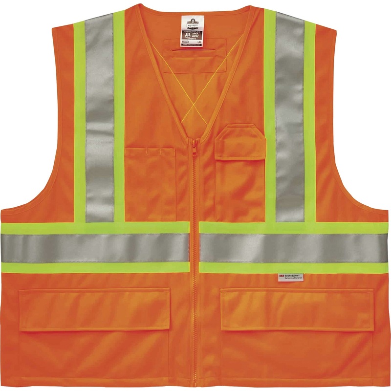 GloWear 8235ZX Type R Class 2 Two-Tone X-Back Vest – EGO26183