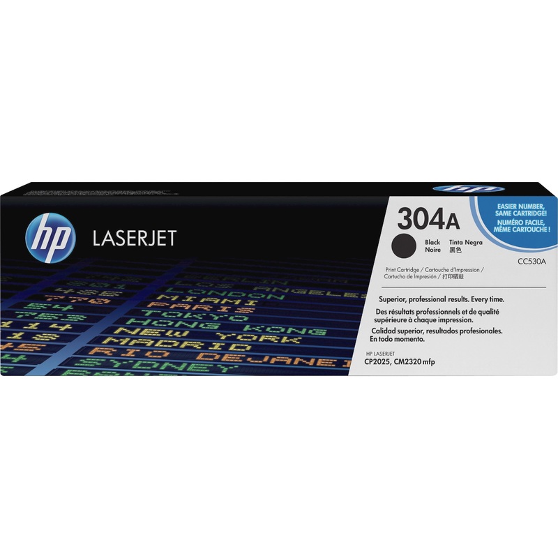 HP 304A (CC530A) Original Standard Yield Laser Toner Cartridge – Single Pack – Black – 1 Each – HEWCC530A