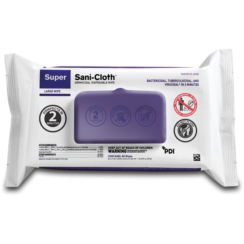 PDI HC Super Sani-Cloth Germicidal Disposable Wipe – PDIA22480