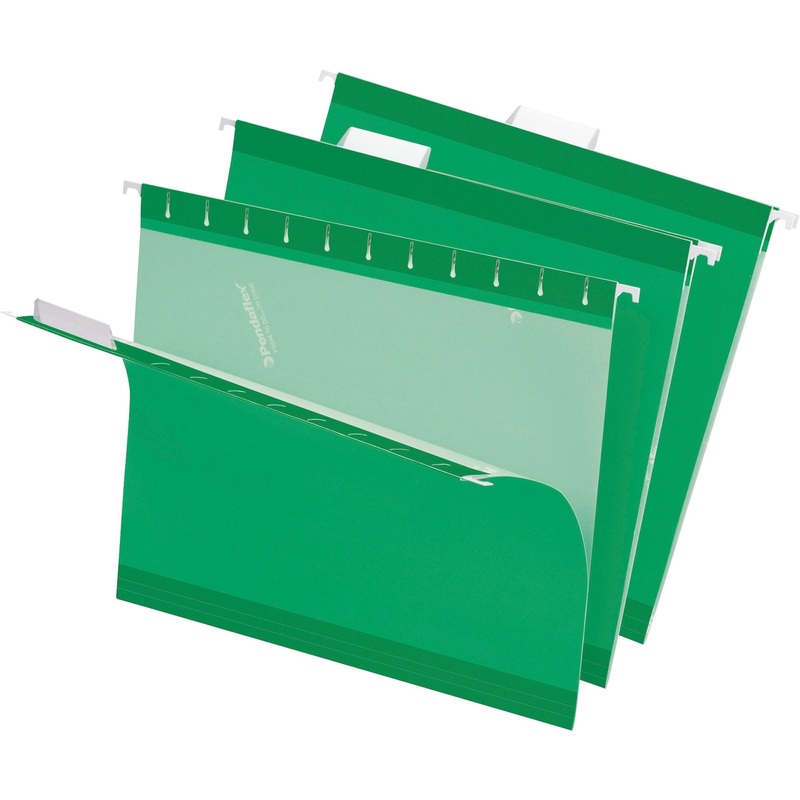 Pendaflex 1/5 Tab Cut Letter Recycled Hanging Folder – PFX415215BGR