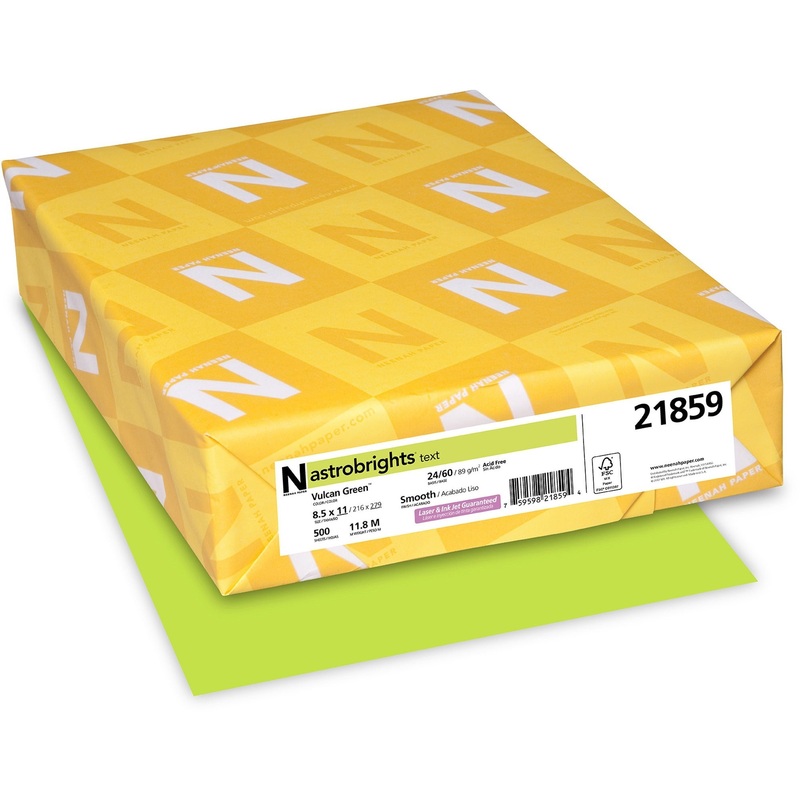 Astrobrights Color Copy Paper – Vulcan Green – WAU21859