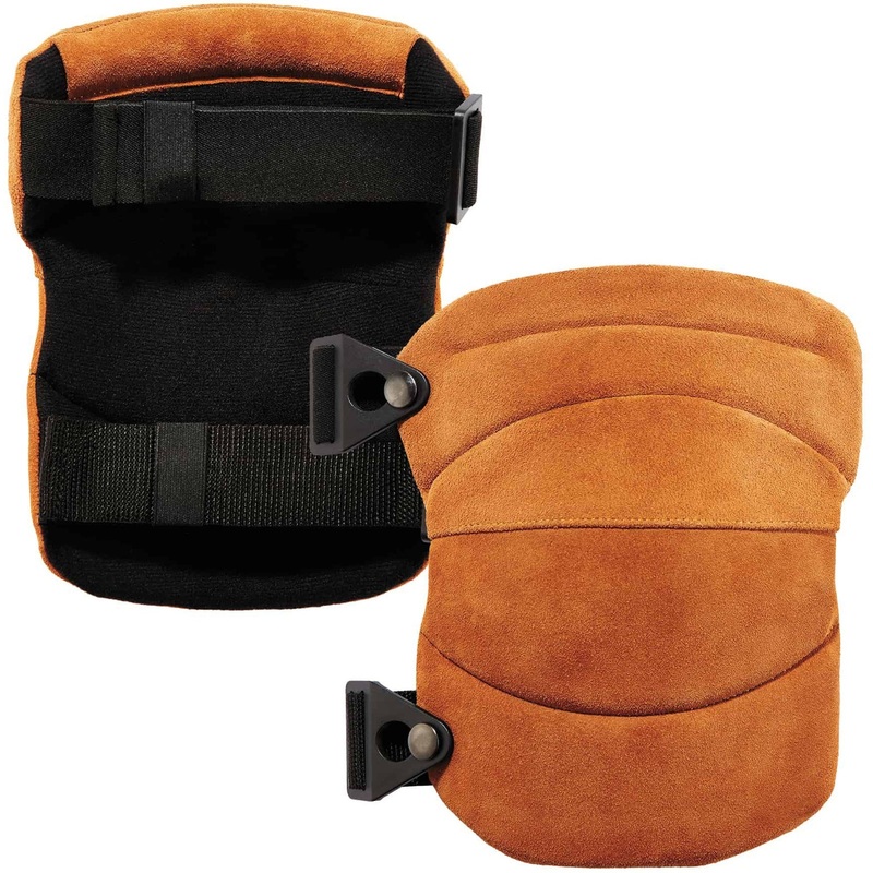 Ergodyne ProFlex 230LTR Leather Knee Pads – Wide Soft Cap – EGO18232