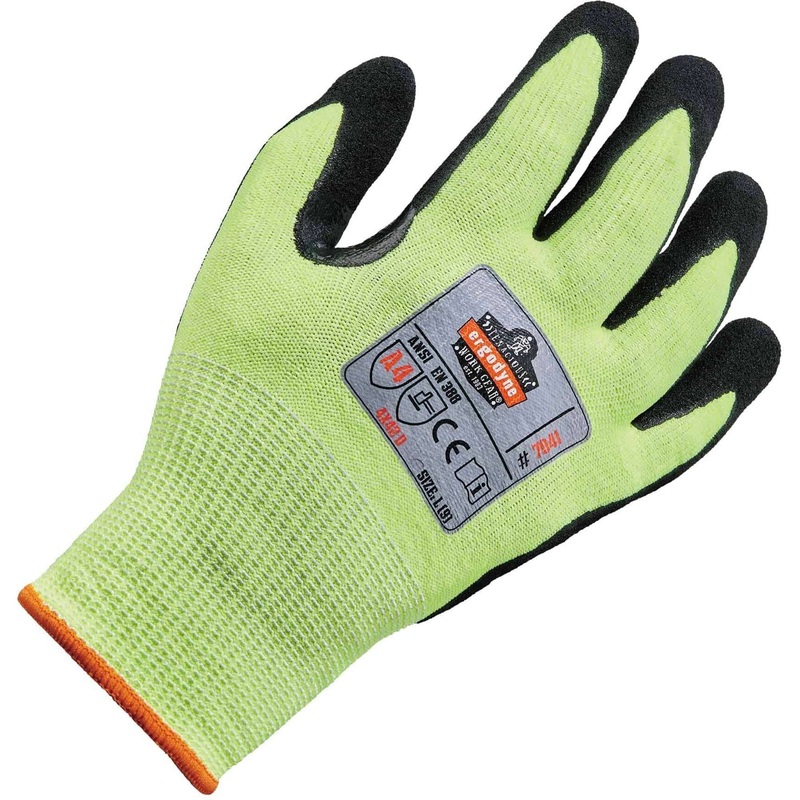 Ergodyne ProFlex 7041 Hi-Vis Nitrile-Coated Level 4 Cut Gloves – EGO17816