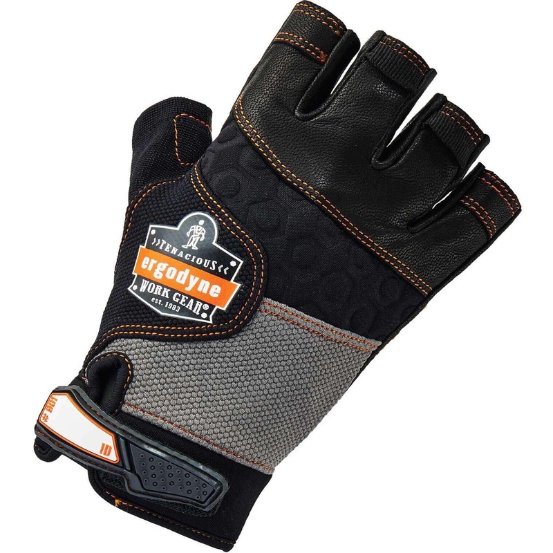 Ergodyne ProFlex 901 Half-Finger Leather Impact Gloves – EGO17782