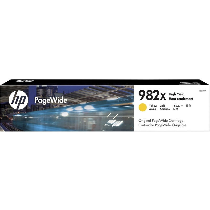 HP 982X (T0B29A) Original High Yield Page Wide Ink Cartridge – Yellow – 1 Each – HEWT0B29A