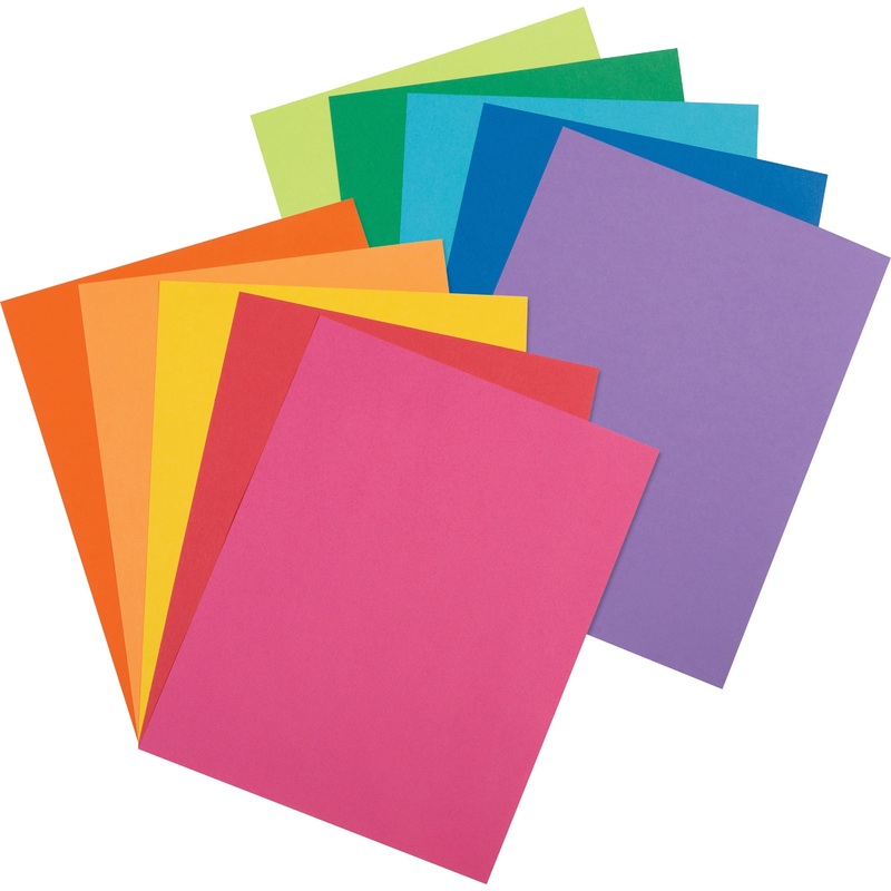 Pacon Colorful Cardstock Assortment – Assorted – PAC101199