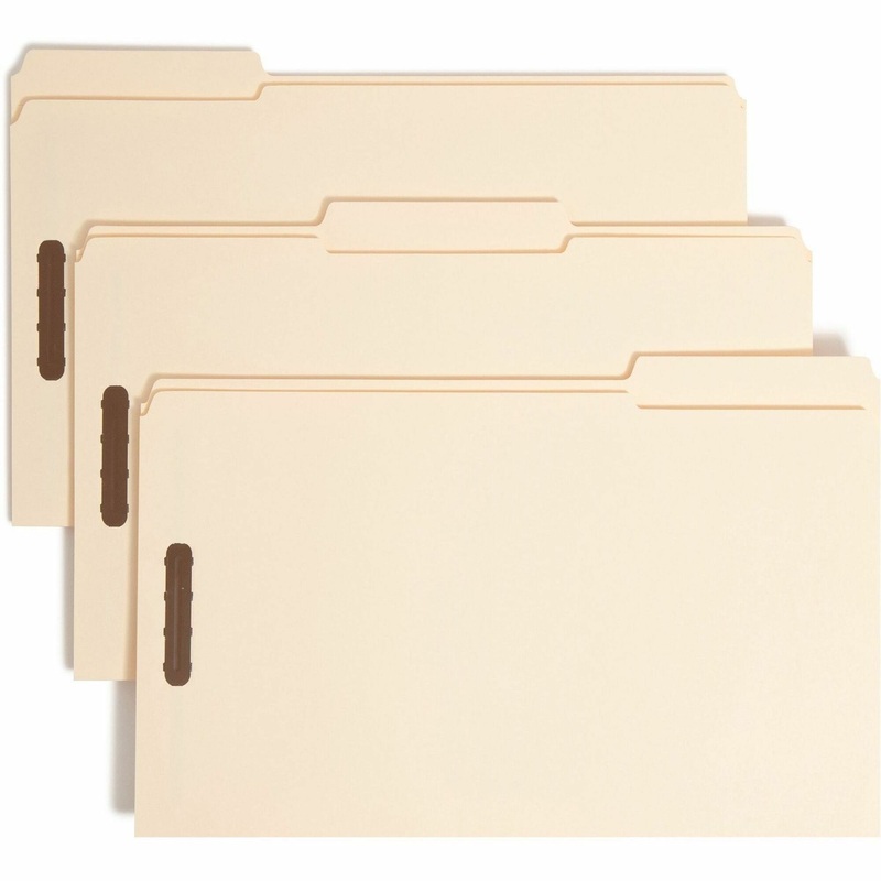Smead 1/3 Tab Cut Legal Recycled Fastener Folder – SMD19537