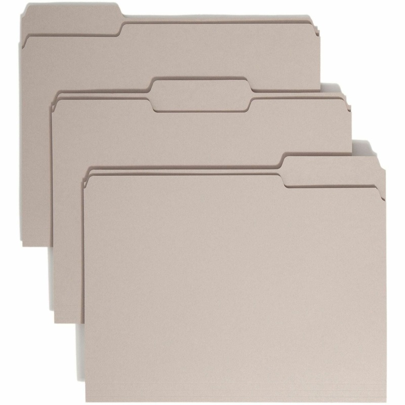 Smead Colored 1/3 Tab Cut Letter Recycled Top Tab File Folder – SMD12343