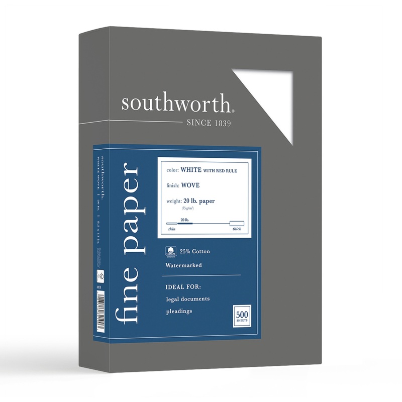 Southworth Red Ruled Business Paper – SOU403CR