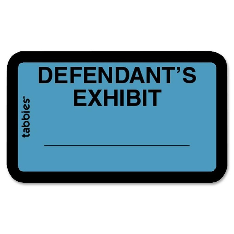 Tabbies Defendant’s Exhibit Legal File Labels – TAB58093