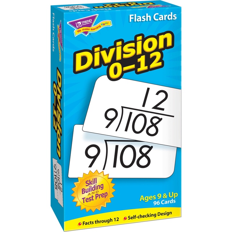 Trend Division 0-12 Flash Cards – TEPT53106