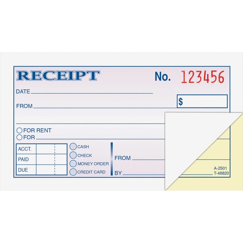 Adams Money/rent Receipt Books – ABFDC2501
