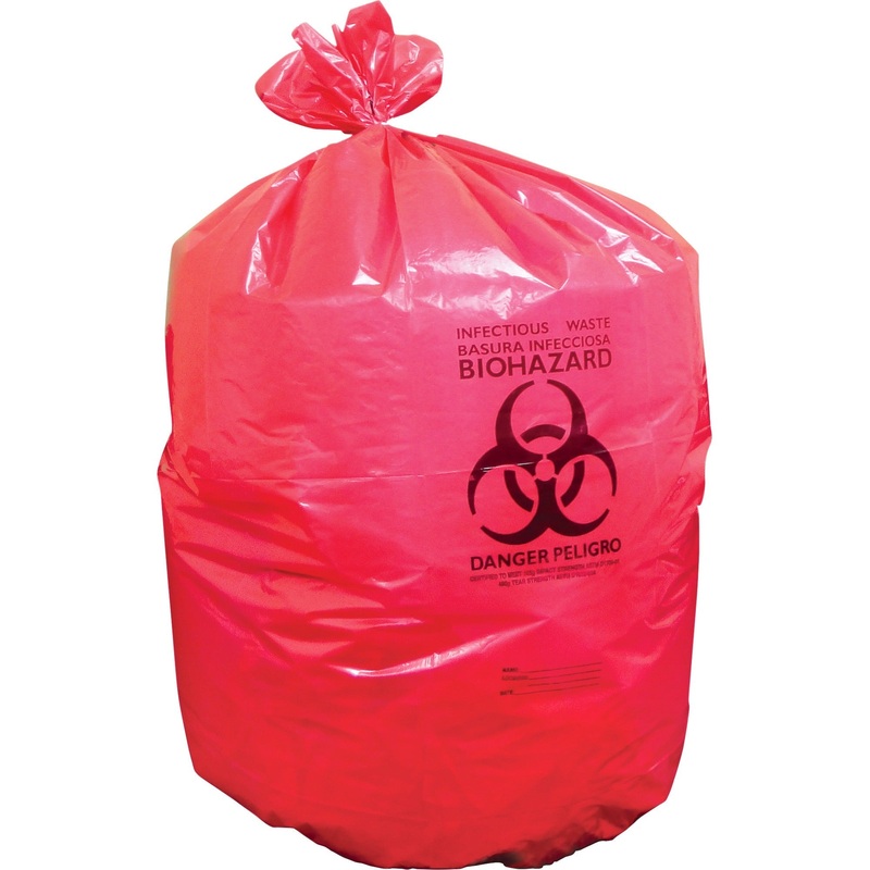 Heritage 1.3 mil Red Biohazard Can Liners – HERA8046PR