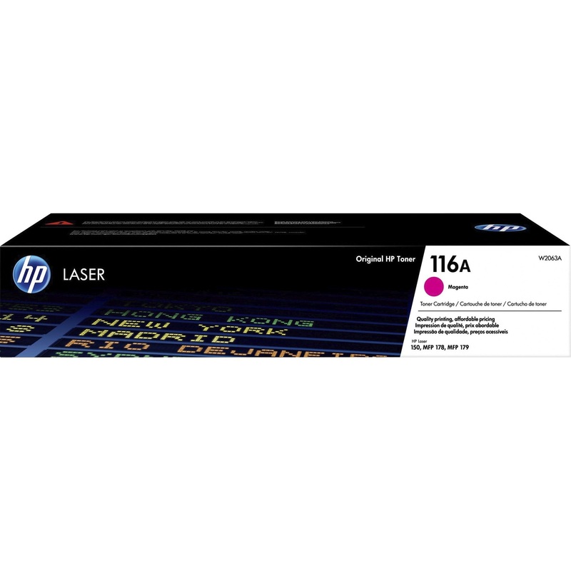HP 116A (W2063A) Original Laser Toner Cartridge – Magenta – 1 Each – HEWW2063A