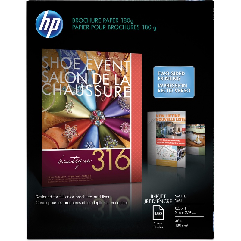 HP Matte Inkjet Brochure Paper – White – HEWCH016A