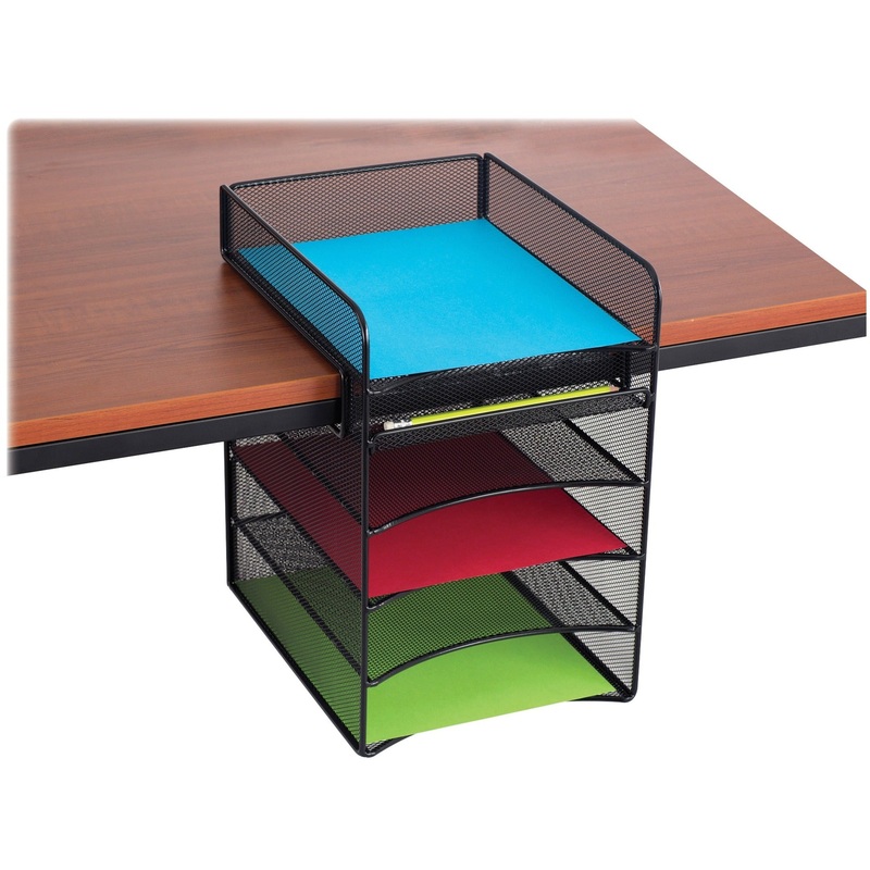 Safco Onyx Horizontal Hanging Desktop Storage – SAF3240BL